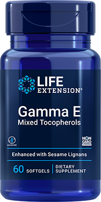Gamma E Mixed Tocopherols, 60 Softgels - lifeproductsbr