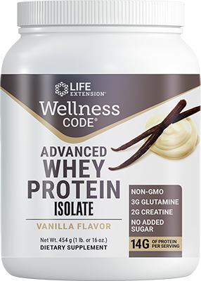 Wellness Code® Advanced Whey Protein Isolate (Vanilla), 454 Gramas - Life Products Br