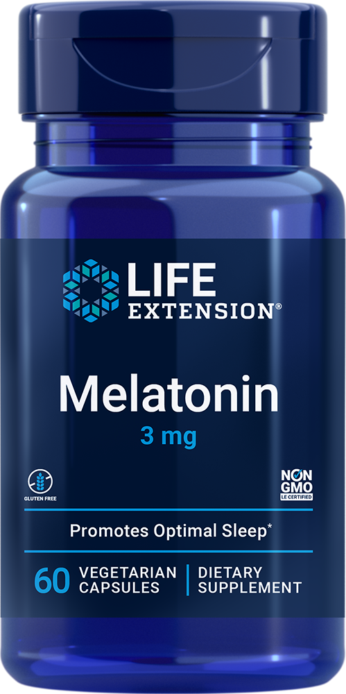Melatonina, 3 mg, 60 Cápsulas Vegetarianas