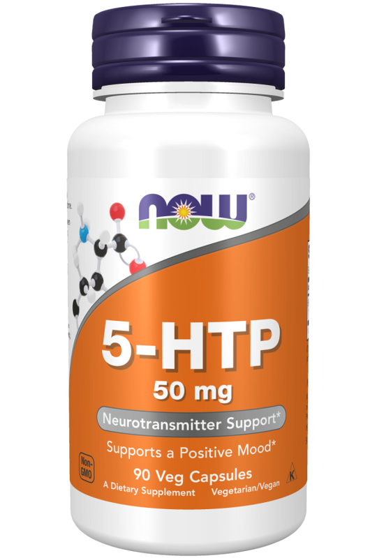 5-HTP, 50 mg, 90 Cápsulas Vegetarianas - NOW
