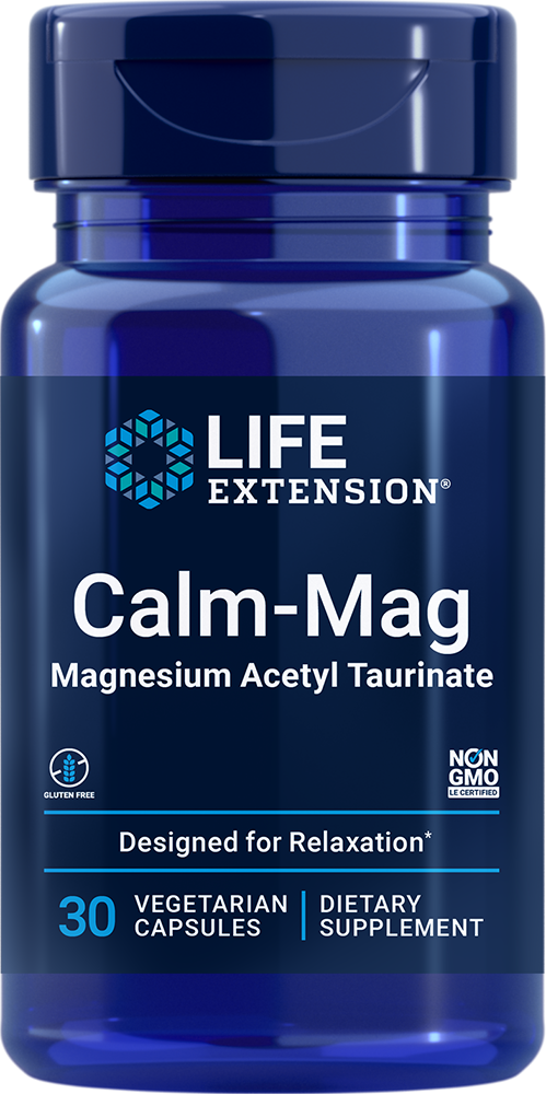 Calm-Mag, Acetil Taurinato de Magnésio, 30 cápsulas vegetais