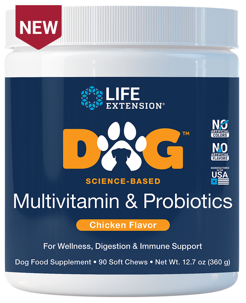 DOG Multivitamin & Probiotics, 90 soft chews