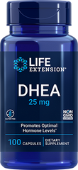 DHEA, 25 mg, 100 Cápsulas - lifeproductsbr