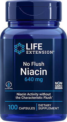No Flush Niacin, 640 mg, 100 cápsulas - lifeproductsbr