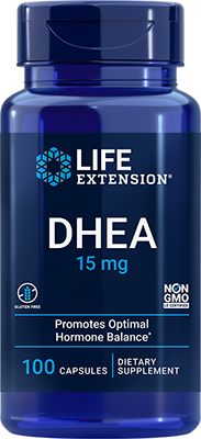 DHEA, 15 mg, 100 Cápsulas - lifeproductsbr