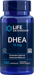 DHEA, 15 mg, 100 Cápsulas - lifeproductsbr