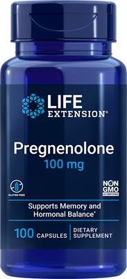 Pregnenolone, 100 mg, 100 Cápsulas - lifeproductsbr