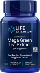 Decaffeinated Mega Green Tea Extract, 100 Cápsulas Vegetarianas - lifeproductsbr