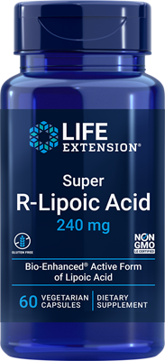 Super R-Lipoic Acid, 240 mg, 60 cápsulas vegetarianas - Life Products Br