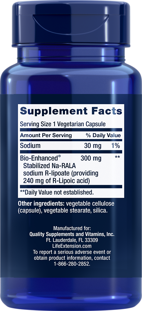 Super R-Lipoic Acid, 240 mg, 60 cápsulas vegetarianas - Life Products Br