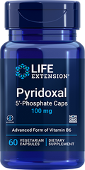 Pyridoxal 5'-Phosphate Caps, 100 mg, 60 Cápsulas Vegetarianas - lifeproductsbr