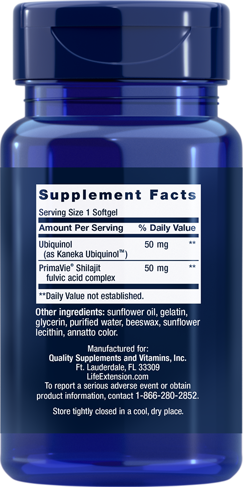 Super Ubiquinol CoQ10 with Enhanced Mitochondrial Support™, 50 mg, 100 Softgels - Life Products Br