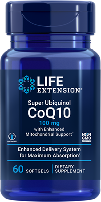 Super Ubiquinol CoQ10 with Enhanced Mitochondrial Support™, 100 mg, 60 Softgels - Life Products Br