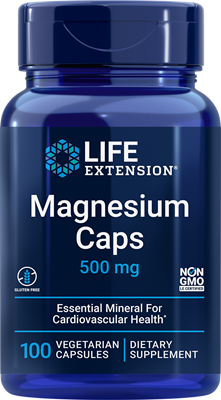 Magnesium Caps, 500 mg, 100 cápsulas vegetarianas - lifeproductsbr