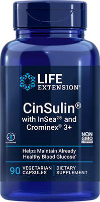 CinSulin® with InSea2® and Crominex® 3+, 90 cápsulas vegetarianas - lifeproductsbr