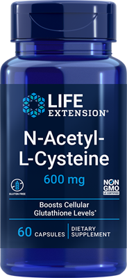 N-Acetyl-L-Cysteine, 600 mg, 60 cápsulas - lifeproductsbr