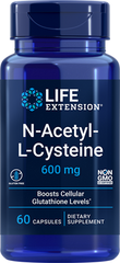 N-Acetyl-L-Cysteine, 600 mg, 60 cápsulas - lifeproductsbr