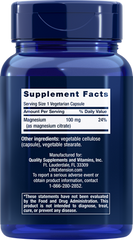 Magnesium (Citrate), 100 mg, 100 Cápsulas Vegetarianas - lifeproductsbr