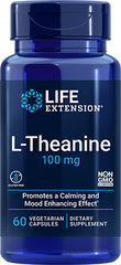 L-Theanine, 100 mg, 60 Cápsulas Vegetarianas - lifeproductsbr