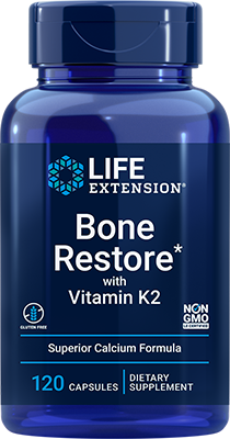 Bone Restore with Vitamin K2, 120 Cápsulas - lifeproductsbr