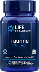 Taurine, 1000 mg, 90 Cápsulas Vegetarianas - Life Products Br