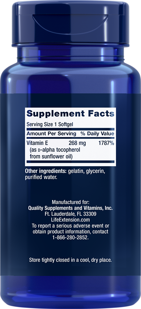 Super Vitamin E, 268 mg (400 IU), 90 Softgels - Life Products Br