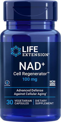 NAD+ Cell Regenerator™, 100 mg, 30 Cápsulas Vegetarianas - Life Products Br