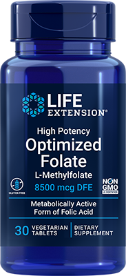 High Potency Optimized Folate, 8500 mcg, 30 Comprimidos Vegetarianos - lifeproductsbr