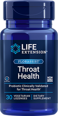 FLORASSIST® Throat Health, 30 vegetarian lozenges - lifeproductsbr
