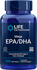 Mega EPA/DHA, 120 Softgels - lifeproductsbr