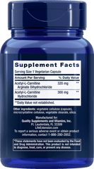 Acetyl-L-Carnitine Arginate, 90 Cápsulas - lifeproductsbr