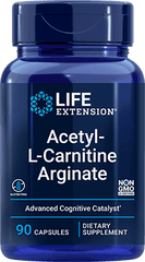 Acetyl-L-Carnitine Arginate, 90 Cápsulas - lifeproductsbr