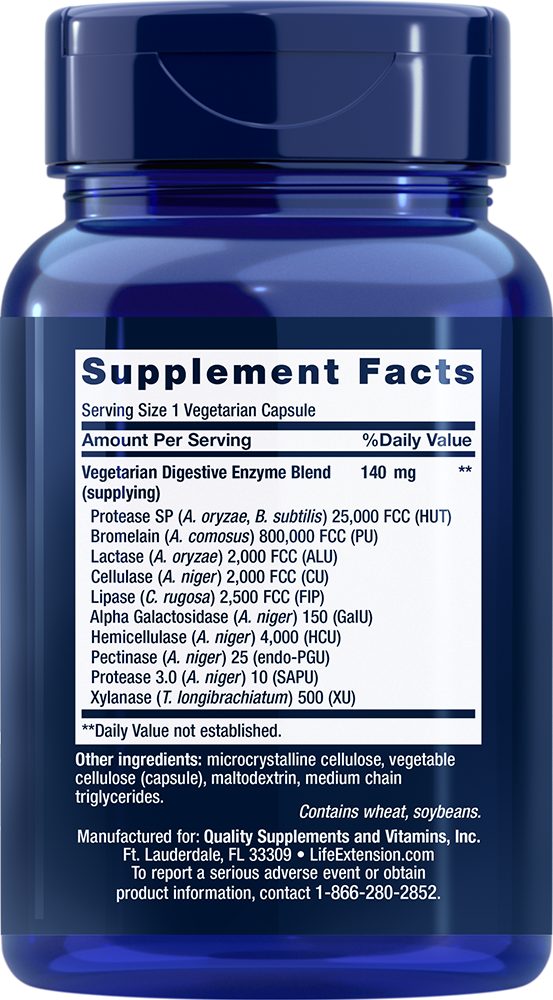 Enhanced Super Digestive Enzymes, 60 Cápsulas Vegetarianas - lifeproductsbr