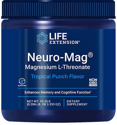 Neuro-Mag® Magnesium L-Threonate (Tropical Punch), 93.35 Gramas - lifeproductsbr