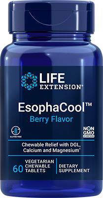 EsophaCool™, 60 vegetarian chewable comprimidos - lifeproductsbr