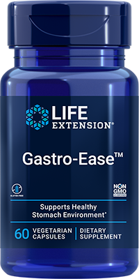 Gastro-Ease™, 60 Cápsulas Vegetarianas - lifeproductsbr