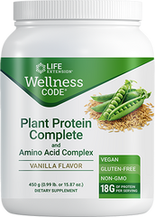 Wellness Code® Plant Protein Complete & Amino Acid Complex (Vanilla), 450 Gramas - Life Products Br