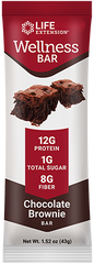 Wellness Bar Chocolate Brownie Flavor, 12 each - Life Products Br
