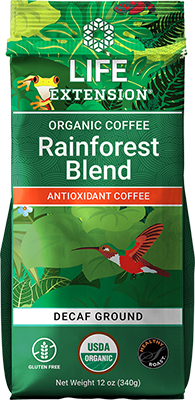 Rainforest Blend Decaf Ground Coffee, 12 oz - Life Products Br