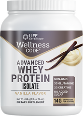 Wellness Code® Advanced Whey Protein Isolate (Vanilla), 454 Gramas - Life Products Br