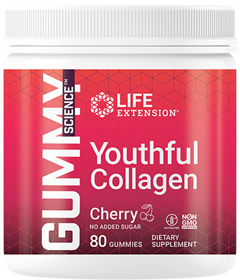 Gummy Science™ Youthful Collagen (Cherry), 80 gummies - lifeproductsbr