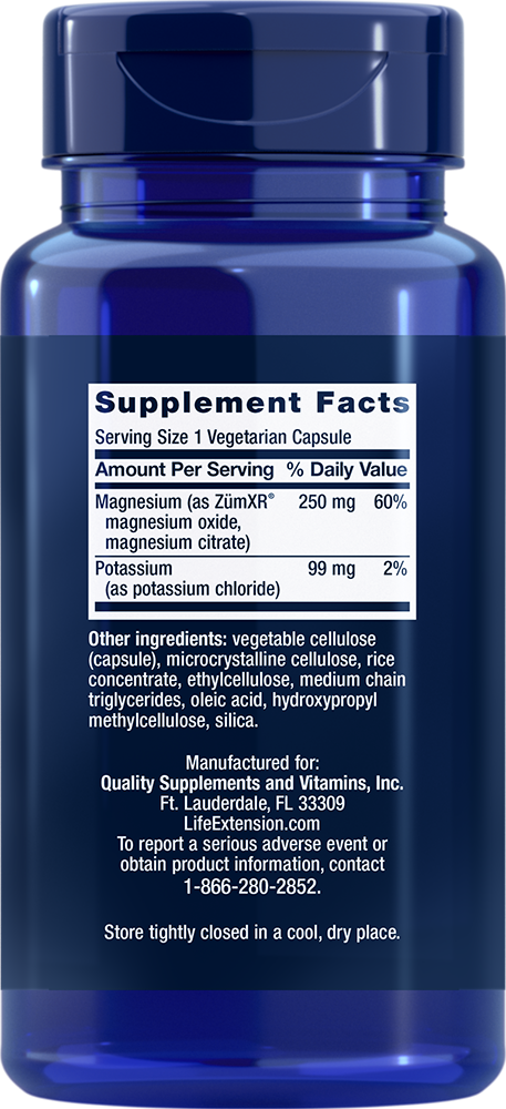 Potassium with Extend-Release Magnesium, 60 Cápsulas Vegetarianas - Life Products Br