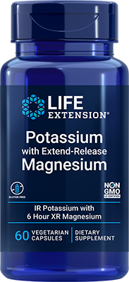 Potassium with Extend-Release Magnesium, 60 Cápsulas Vegetarianas - Life Products Br
