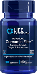 Advanced Curcumin Elite™ Turmeric Extract, Ginger & Turmerones, 30 Softgels - lifeproductsbr