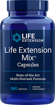 Life Extension Mix™ Cápsulas, 360 Cápsulas - lifeproductsbr