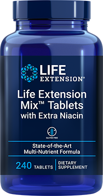 Life Extension Mix™ comprimidos with Extra Niacin, 240 comprimidos - lifeproductsbr