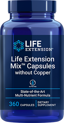 Life Extension Mix™ Cápsulas without Copper, 360 Cápsulas - Life Products Br