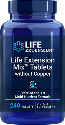 Life Extension Mix™ comprimidos without Copper, 240 comprimidos - lifeproductsbr