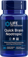 Quick Brain Nootropic, 30 Cápsulas Vegetarianas - lifeproductsbr